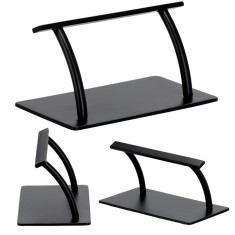Suport pentru picioare frizerie bază antiderapantă negru Flat Superior XL