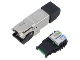 Conector RJ45 Cat 6a ecranat 8p8c - Compatibil cu Google Merchant