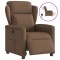 vidaXL Fotoliu rabatabil electric, maro, material textil 3303118