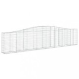 Cumpara ieftin Cos gabion arcuit 400x30x80/100 cm fier galvanizat