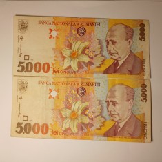 Di. 112. Bancnota 5 000 lei 1998 UNC circulata