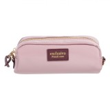 Penar Shopiens&reg; tub cu un compartiment, cu fermoar de plus roz, 19 x 7 x 7 cm