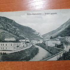 carte postala necirculata baile herculane anul 1929 - vedere generala