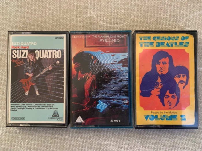 SUZY QUATRO / ALAN PARSONS PROJECT / The Genious Of The BEATLES - 3 Casete Imprimate Original
