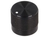 Buton rotativ negru cu indicator 6mm 20mm