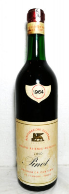 R 36 -vin ROSU PINOT, GENERALI, CORVIANI VENEZIA, recoltare 1964. CL 72, GR 13 foto