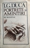 Portrete si amintiri I. G. Duca, Humanitas