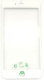Geam cu Rama si OCA iPhone 6S Plus Alb (White) - Componenta Display, Piese Telefoane