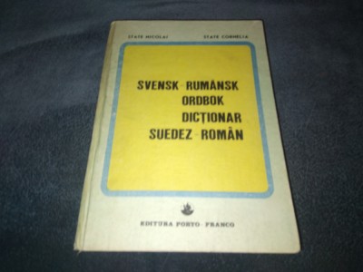 STATE NICOLAI - DICTIONAR SUEDEZ ROMAN foto