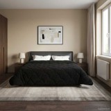 vidaXL Pilotă de vară Negru 220 x 240 cm Microfibră și fleece Teddy 42026190