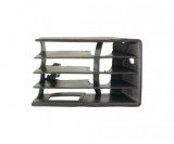 Grila bara fata Audi 100 (C4)+Avant, 12.1990-5.1994, Dreapta, 4A0853684F, 131627-4 cu locas pentru proiectoare, Rapid