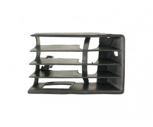 Grila bara fata Audi 100 (C4)+Avant, 12.1990-5.1994, Dreapta, 4A0853684F, 131627-4 cu locas pentru proiectoare foto
