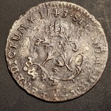 Franța 2 sols / dublu sol 1743/ Pau billon Ludovic XV
