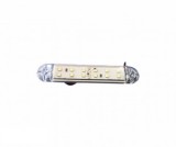 Lampa Gabarit LED Alba 12V-24V, 12 LED-uri, Auto, Camion, Remorca, Distanta gauri 100mm, 130x24x13mm