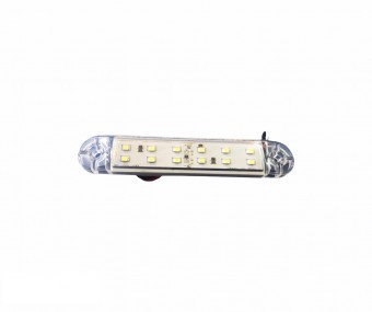 Lampa gabarit cu 12 LED 12V-24V Alba AD0304B foto