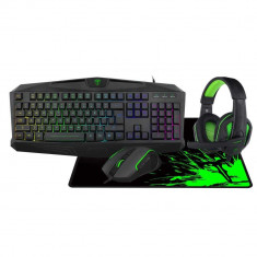 Kit gaming 4 in 1 T-Dagger Legion, tastatura + mouse + mousepad + casti