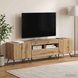 Cumpara ieftin Cabinet TV cu LED BREDA 3 buc. Stejar Artizanal Lemn prelucrat