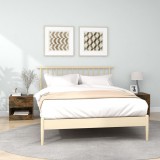 vidaXL Noptiere de perete, 2 buc., stejar fumuriu, lemn prelucrat 817046