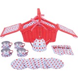 Bigjigs Toys Tea Set in Picnic Basket set de jucării 3y+ 1 buc