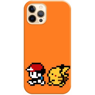 Husa compatibila cu Apple iPhone 12, iPhone 12 Pro model Ash and Pikachiu Pokemon , Silicon, TPU, Viceversa foto