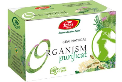 Ceai Organism Purificat 20dz Fares foto