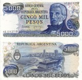 Bancnota Argentina 5000 Pesos (1977-1983) UNC Ne流通 circulată