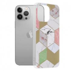 Husa pentru iPhone 13 Pro, Techsuit Marble Series, Purple Hex