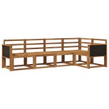vidaXL Set de canapele de exterior 5 pcs natural Lemn Solid de Acacia 3385200