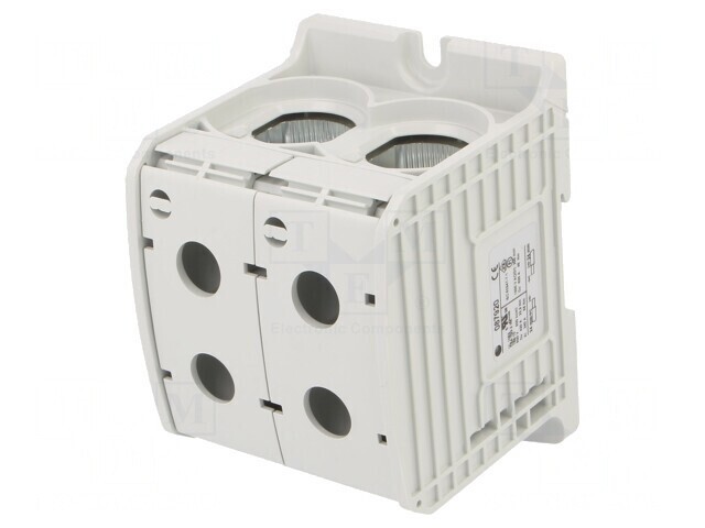 Conector de Șine 300mm2 1 Pista 4 Borne Gri