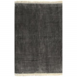 VidaXL Covor Kilim, antracit, 120 x 180 cm, bumbac