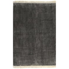 Covor Kilim, antracit, 160 x 230 cm, bumbac