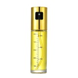 Pulverizator Ulei, Otet, Cyrax, din Sticla, 100 ml, Reincarcabil, 18.3 x 4.3 cm, Masura 90 ml, Capac Lucios, Auriu