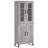 Cumpara ieftin Dulap inalt, gri sonoma, 69,5x34x180 cm, lemn compozit
