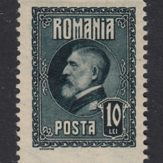 ROMANIA 1926 - ANIVERSAREA 60 ANI FERDINAND 10 LEI HARTIE CU FILIGRAM MNH