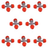 Cumpara ieftin Set 10 buc Cap pulverizator pentru teava picurare, Nr-7588, 4 iesiri