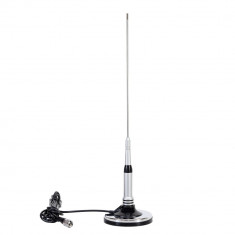 Antena UHF PNI UF400, 47 cm, 430-470 MHz, cu baza magnetica 120 mm