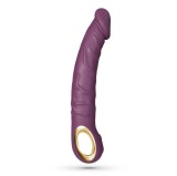 Vibrator Realist Crushious Magnus, 10 Moduri Vibratii, Silicon, USB Magnetic, Mov, 22.5 cm
