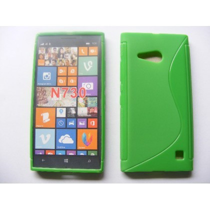 Husa silicon S-line Nokia Lumia 730 / 735 Verde