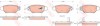 Set placute frana,frana disc OPEL ASTRA G Combi (F35) (1998 - 2009) TRW GDB1352