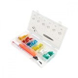 Trusa sigurante electrice auto plate cu creion tensiune 6-24V si cleste scos sigurante 93 piese, Breckner Germany