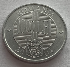 1000 Lei 2004 Romania, UNC, Luciu de batere foto