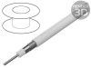 Cablu Coaxial CCS PVC Alb 25m 4.8mm, Goobay