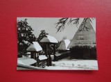 CARTE POSTALA - RSR - BUCURESTI - IARNA LA MUZEUL SATULUI