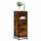 vidaXL Dulap de baie, stejar afumat, 35x37,5x100 cm, lemn prelucrat 849251