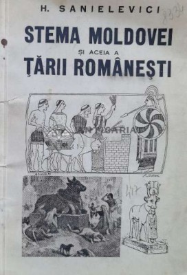 Stema Moldovei și aceea a Țării Rom&amp;acirc;nești - H. Sanielevici ($M131) foto