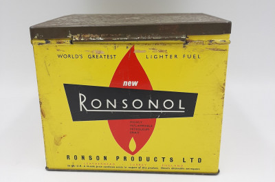 De colectie! Superba cutie metalica veche RONSON Products Ltd. anii &amp;#039;20 foto