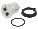 Adaptor pt. montare pe panou, piuli&Aring;&pound;a din spate Filet: M22