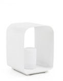 Cumpara ieftin Veioza ambientala cu baterii fier alb Ridley 25x26x35 cm