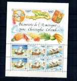 Monaco 1992 - Europa Columb, vapoare, bloc neuzat