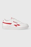 Reebok Classic sneakers din piele CLUB C culoarea alb 100032880